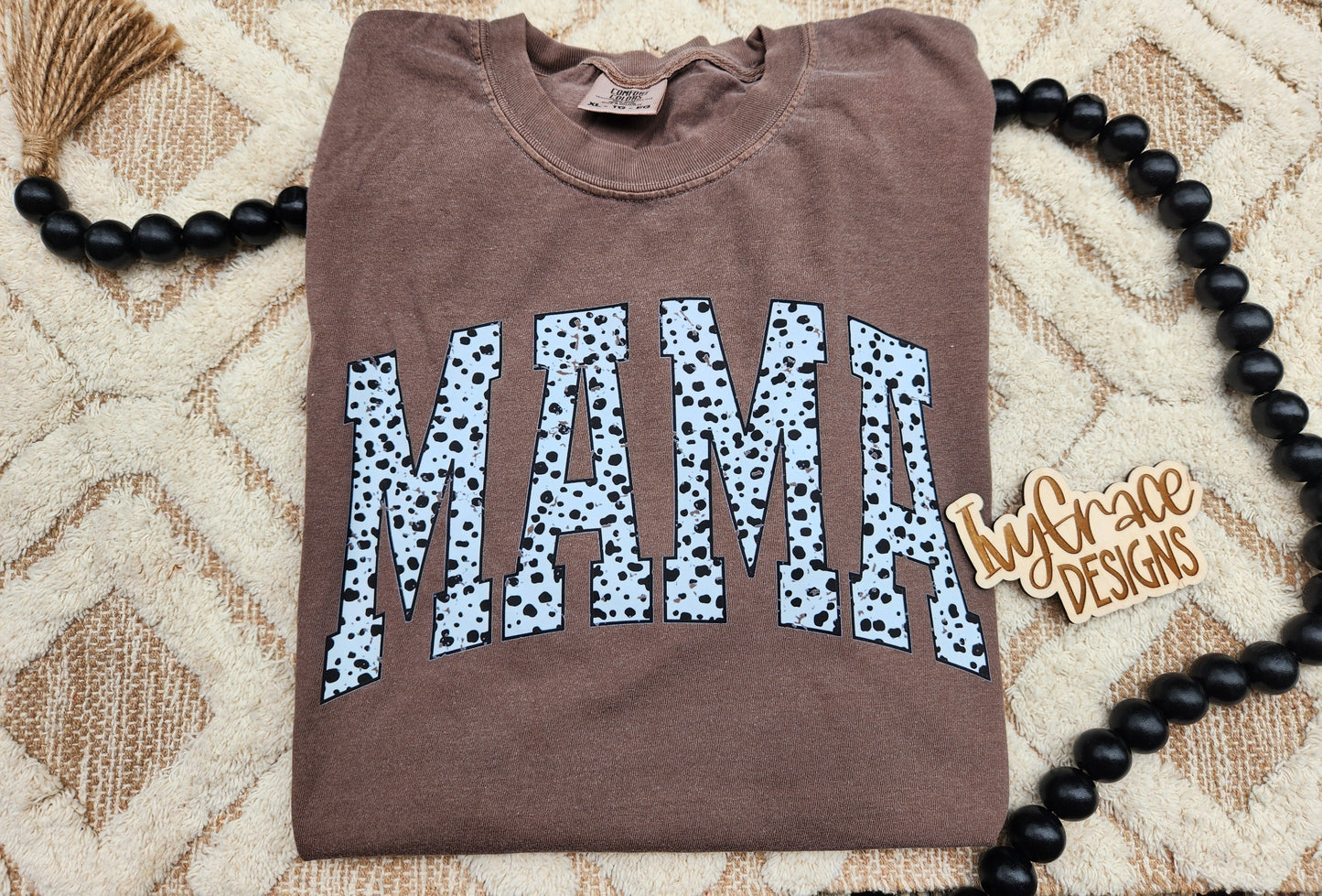 Mama Dalmatian comfort color tee