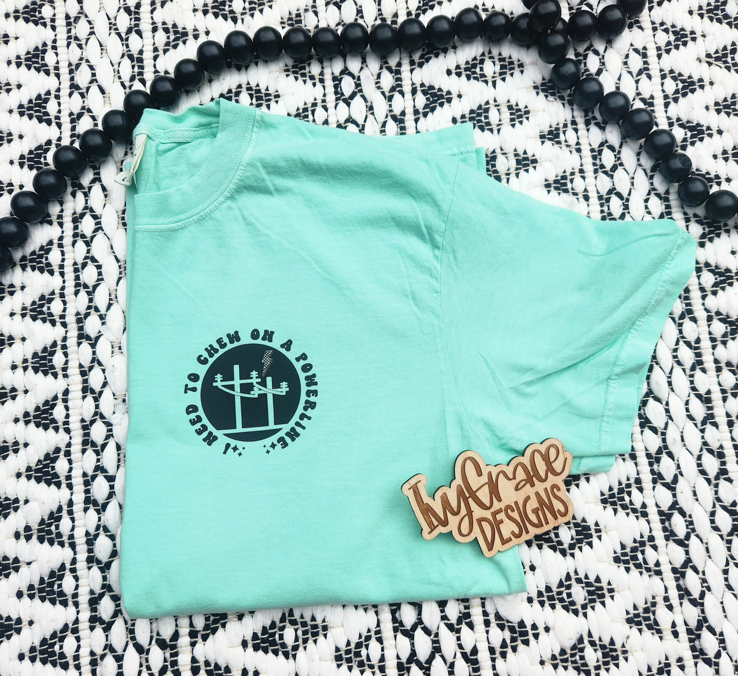 Chew on a powerline 🤣 comfort color tee