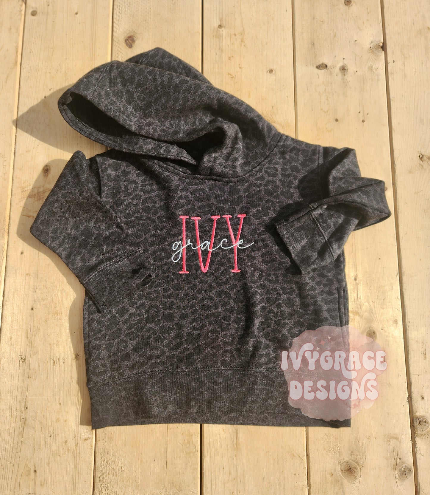 Toddler double name hoodies