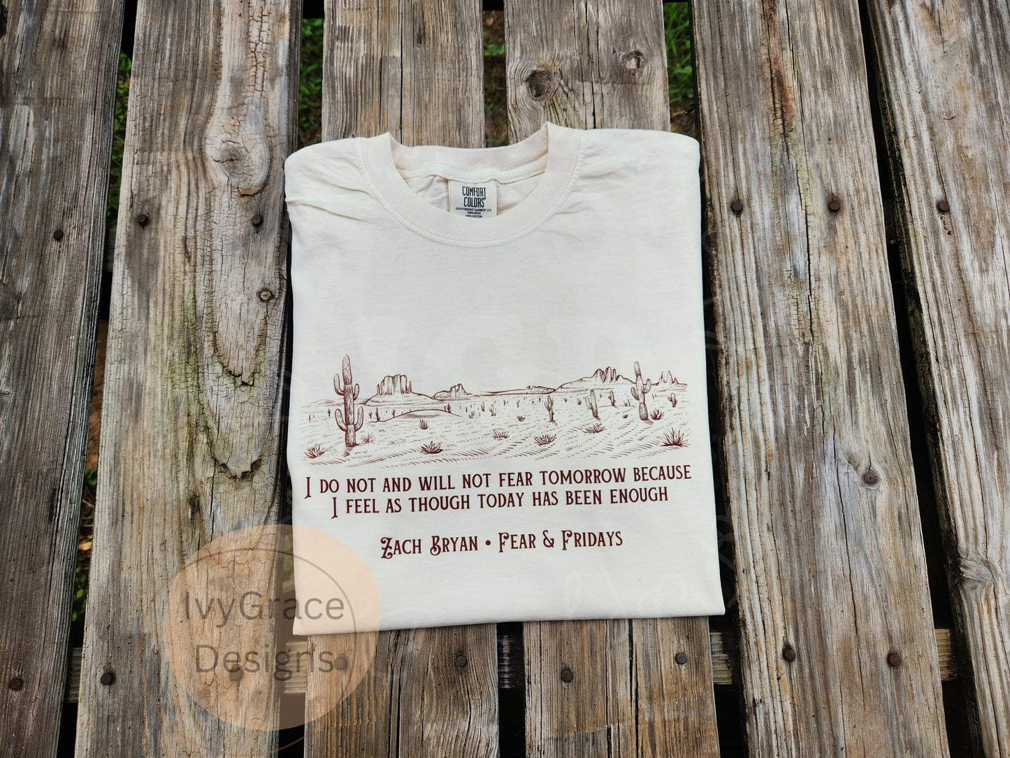 Fear & Fridays comfort color tee