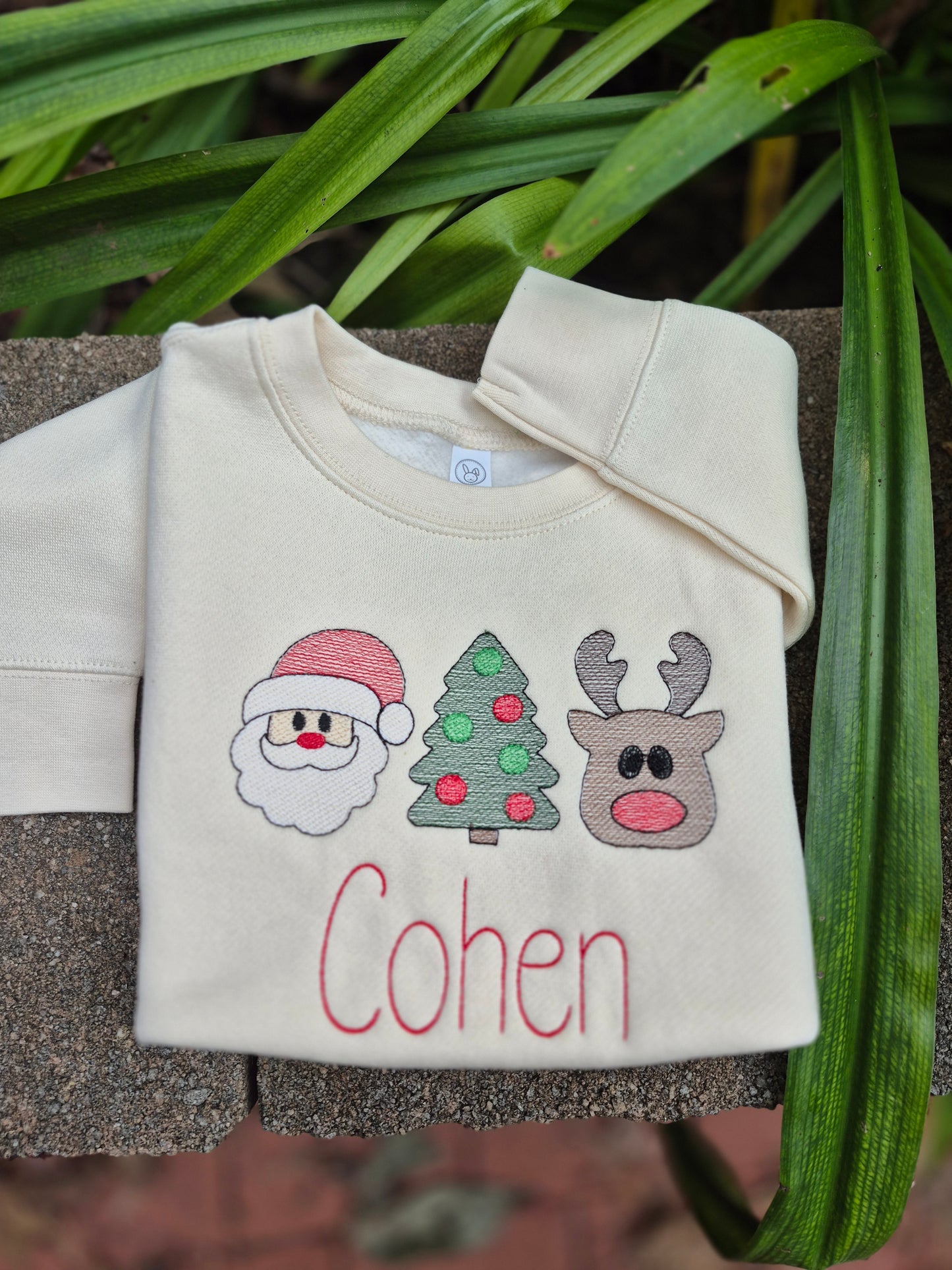 Santa, tree & deer - toddler & infant