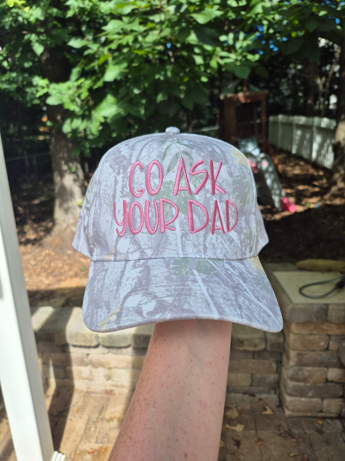 Go ask your dad font #2 - structured hat
