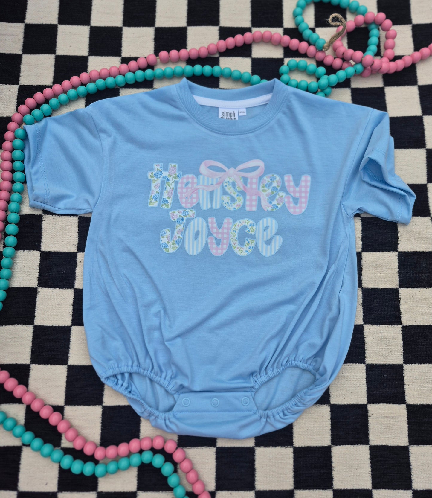 Name bubble rompers