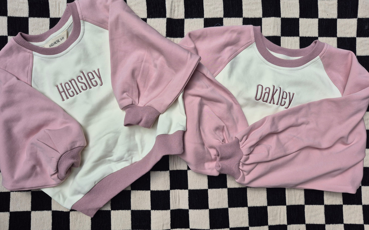 Colorblock toddler crews