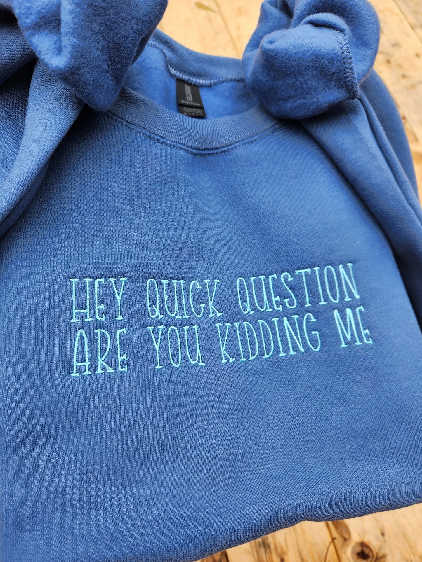 Hey quick Question 💀🤣- sweatshirt ( clean & dirty version)