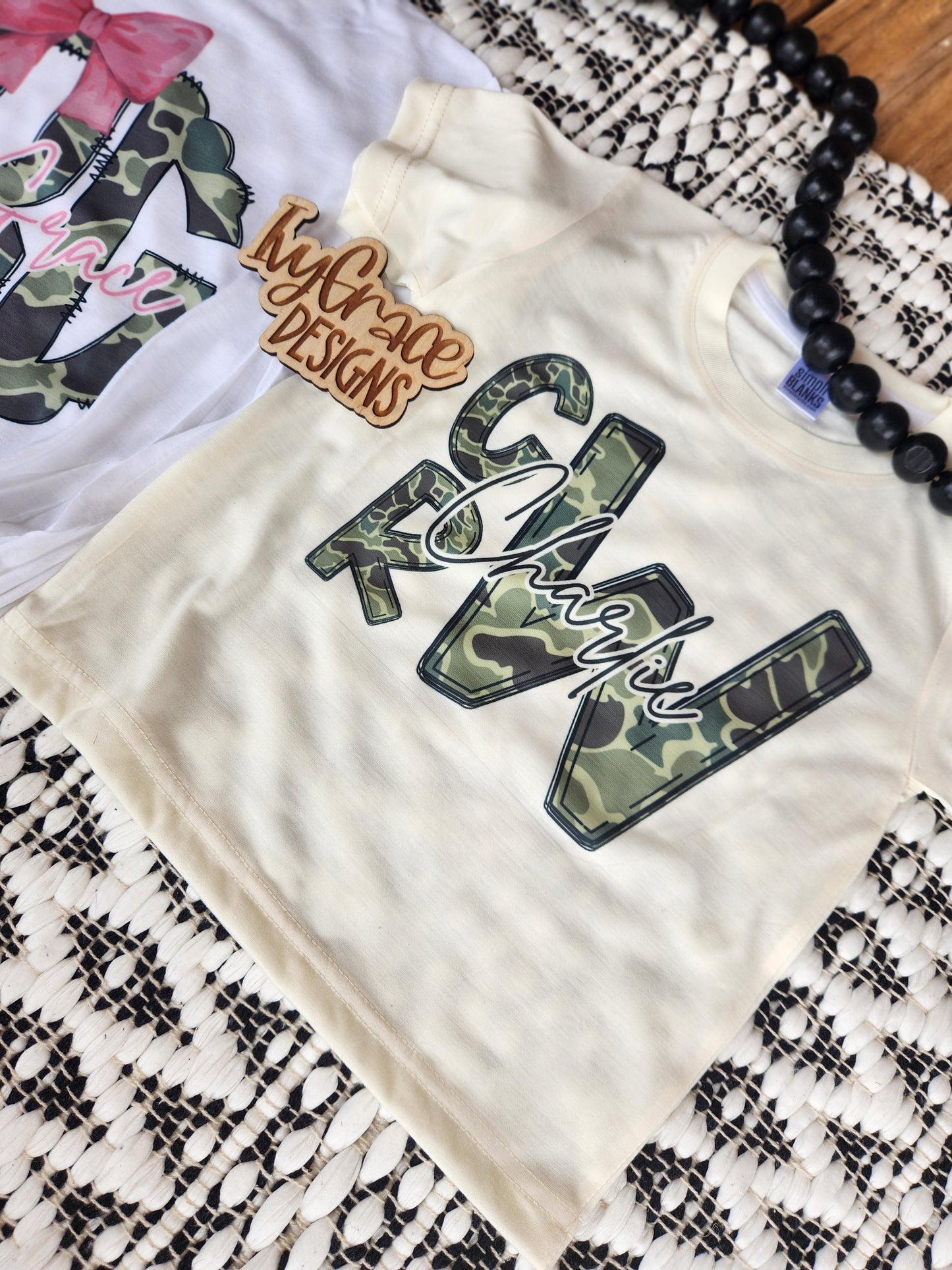 Camo mono tee & bubble