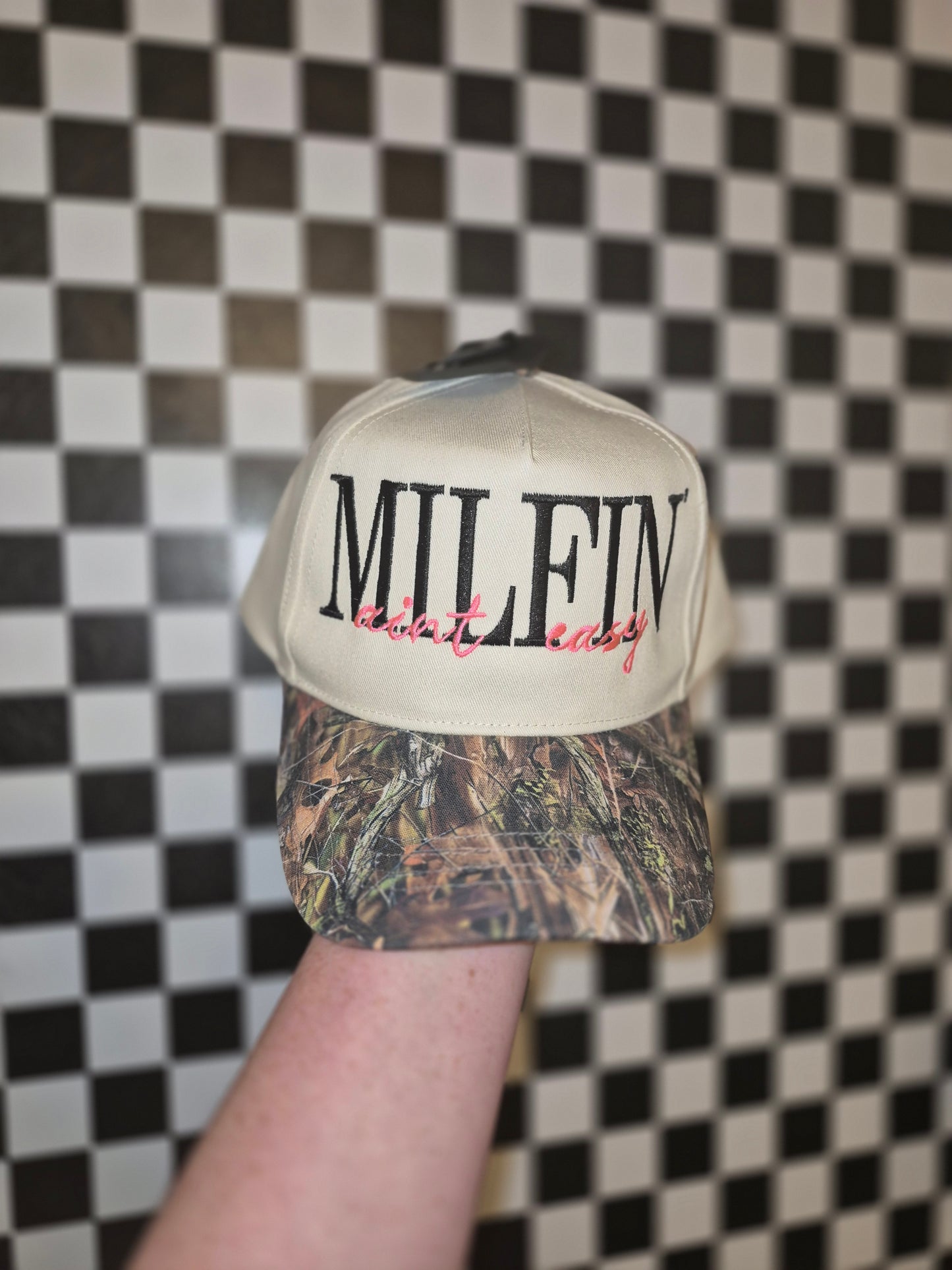RTS hat milfin aint easy camo