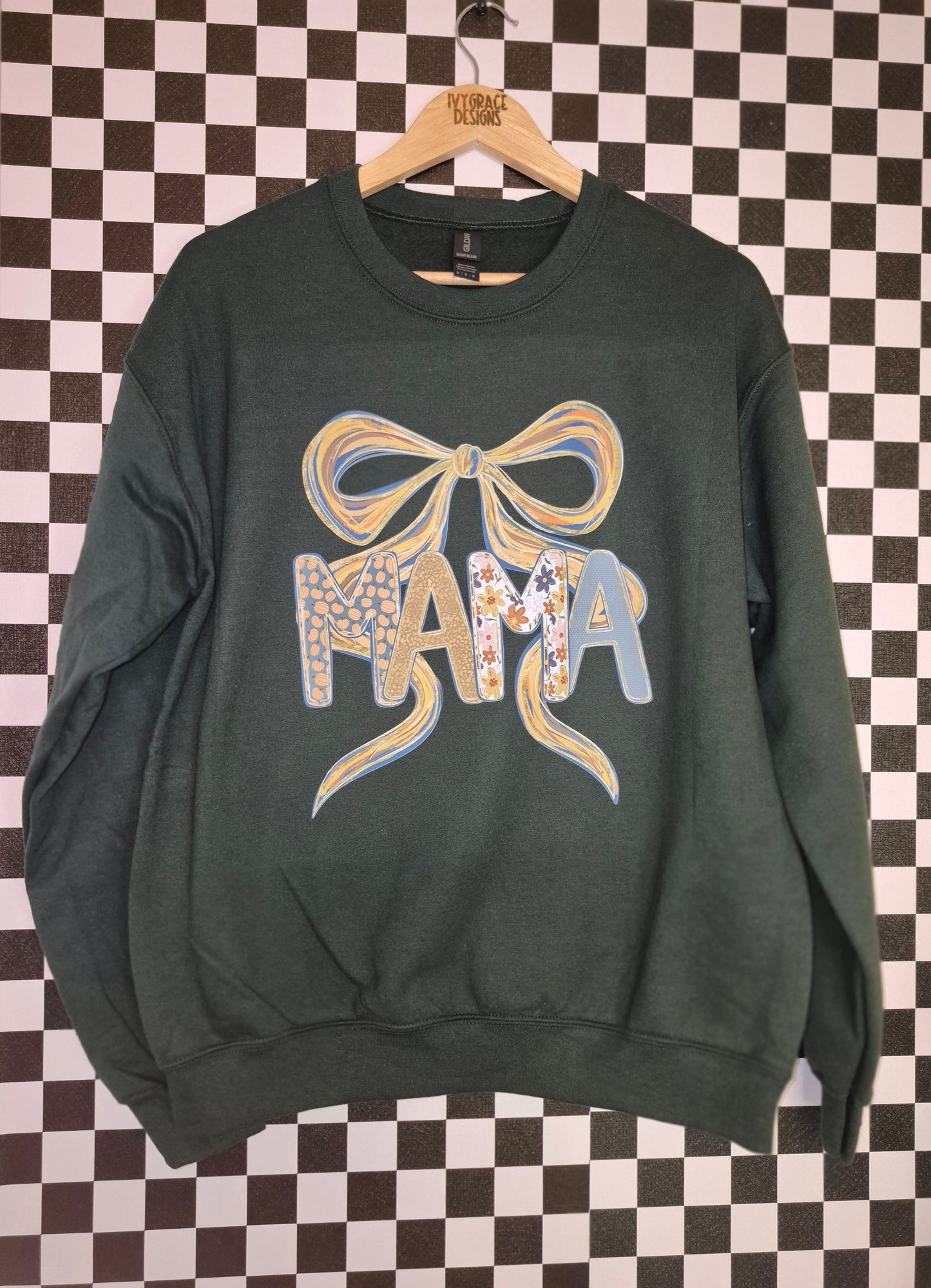 Fall mama bow - crew