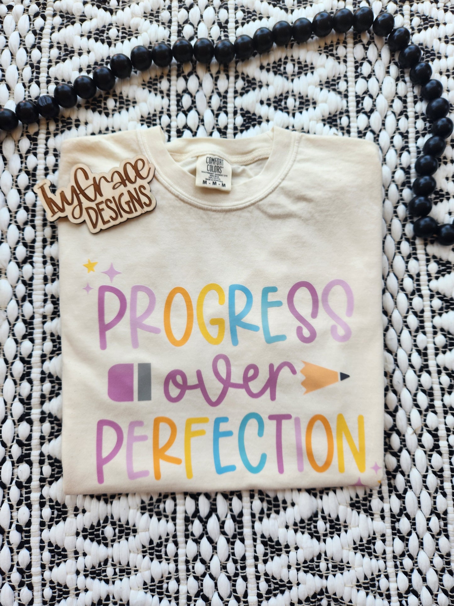 Progress over perfection - comfort color tee