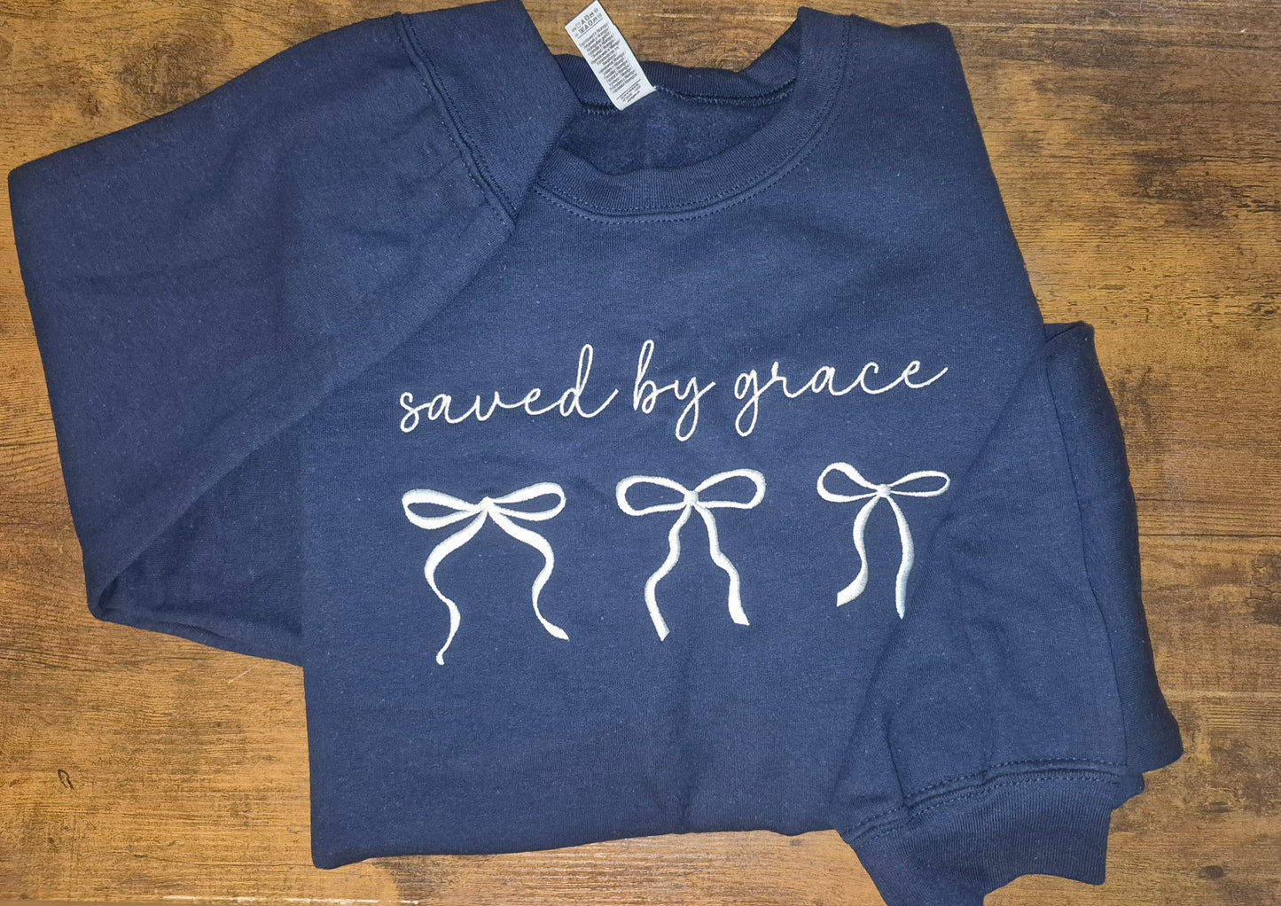 RTS LG navy crew silver thread