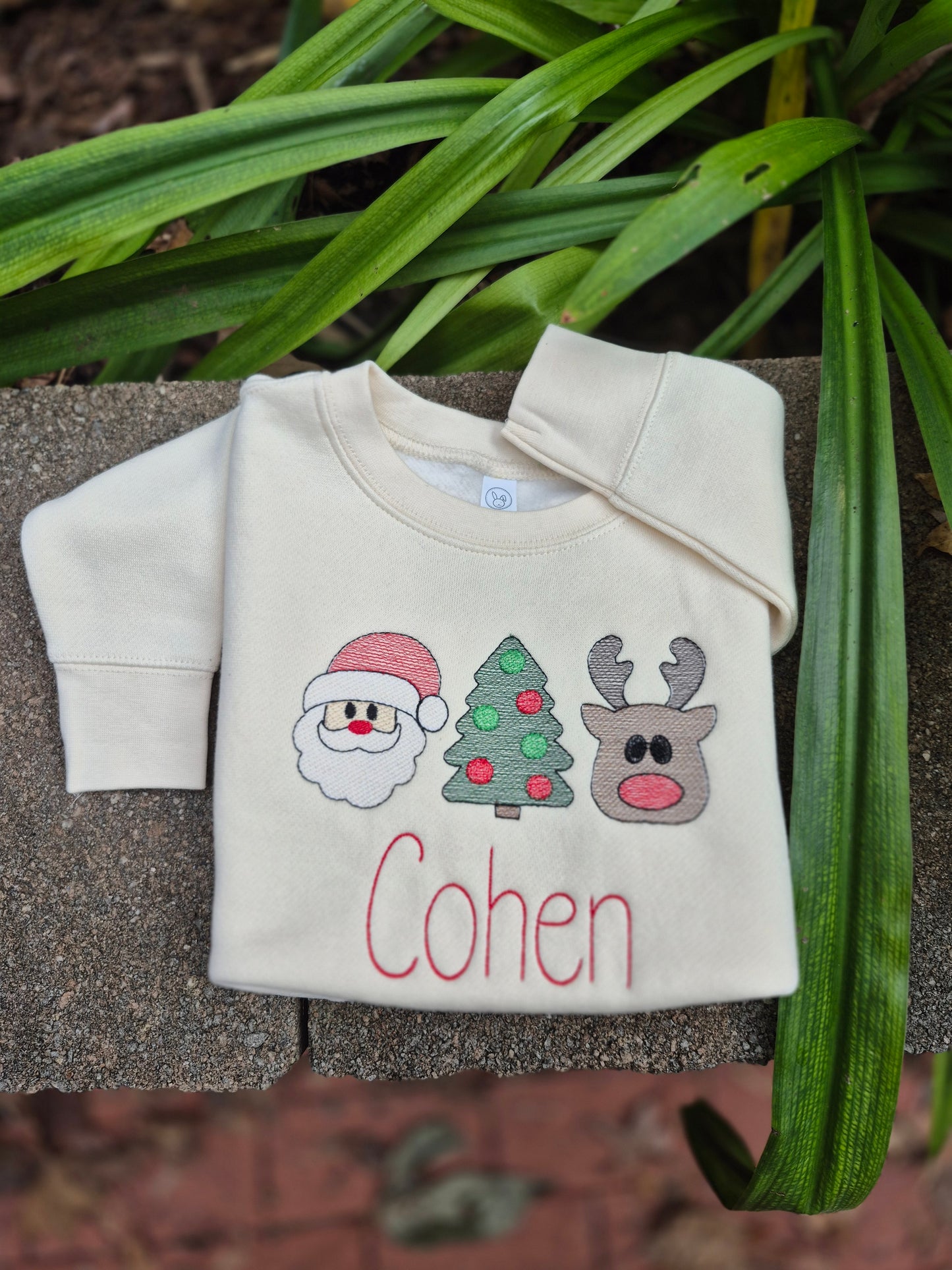 Santa, tree & deer - toddler & infant