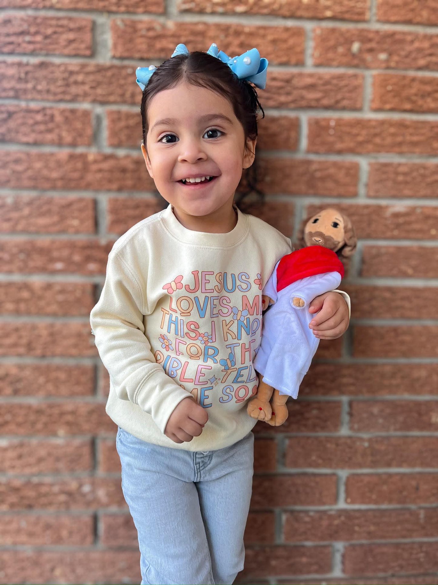 Jesus loves me - toddler sweatshirt