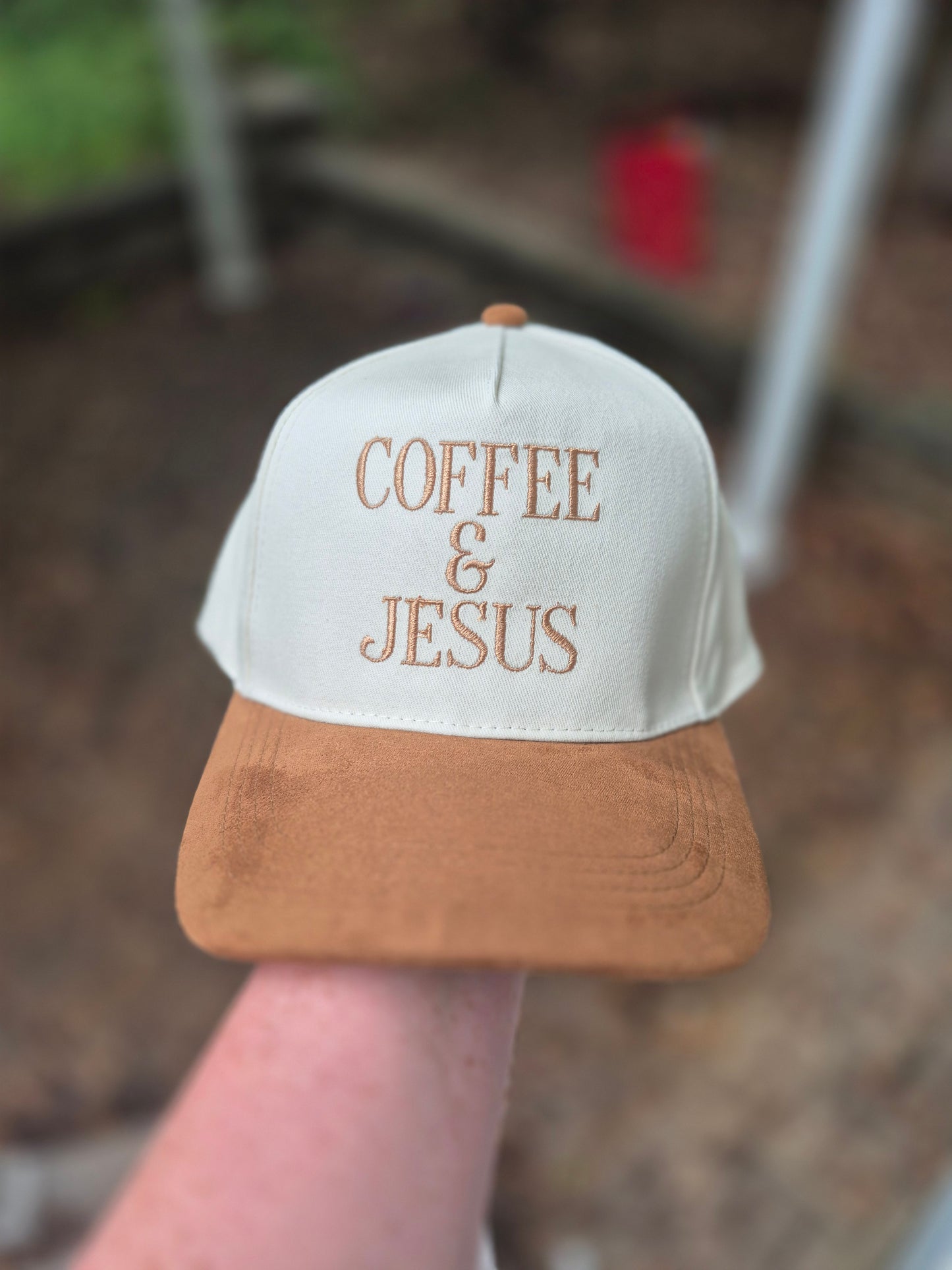 RTS suede brim hat - coffee & jesus