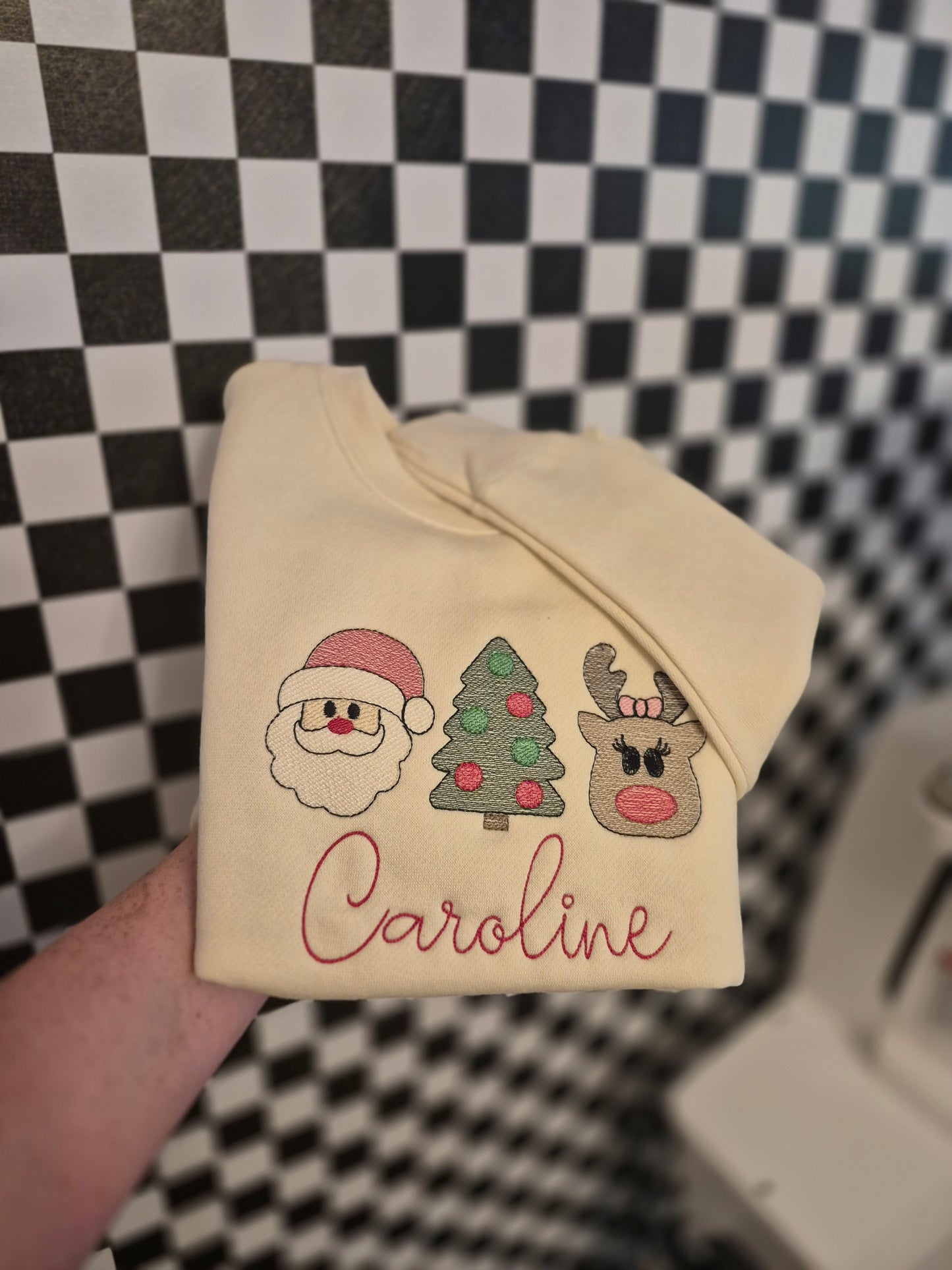 Santa, tree & deer - toddler & infant