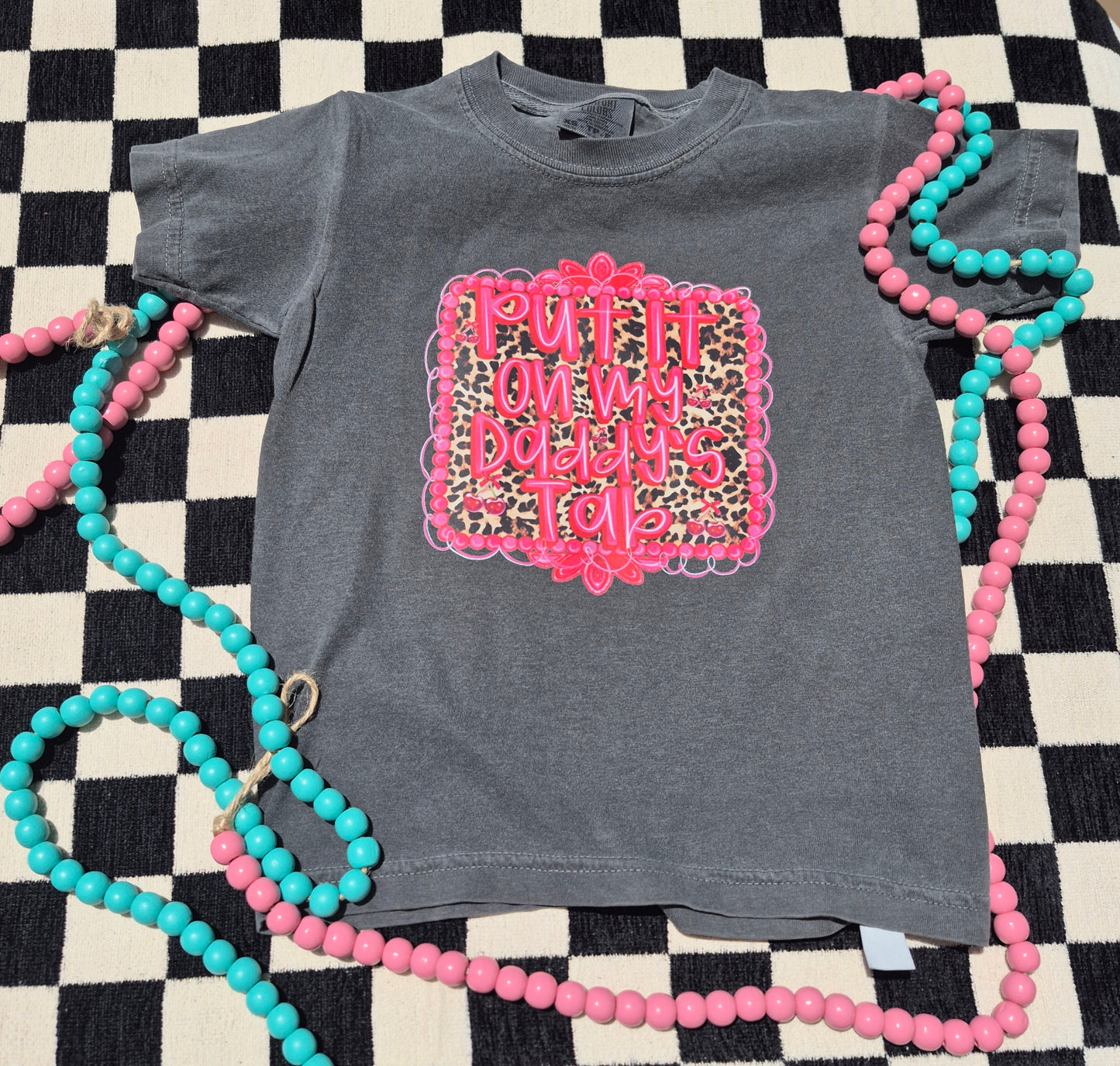 Put it on my daddy's tab š¤ youth cc tee