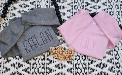 Toddler monochromatic name crews
