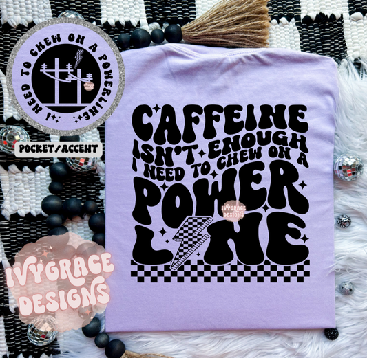 Chew on a powerline 🤣 comfort color tee