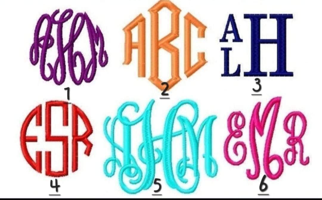 Monogram comfort color tee - embroidery