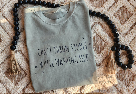 ✨️Can't throw stones while washing feet✨️