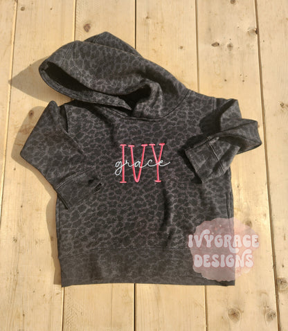 Toddler double name hoodies