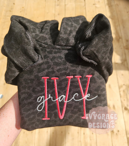 Toddler double name hoodies