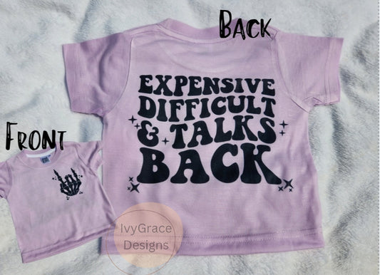 Talks back tee