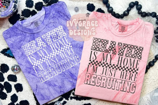 Heaven is my home 💓 comfort color colorblast tee