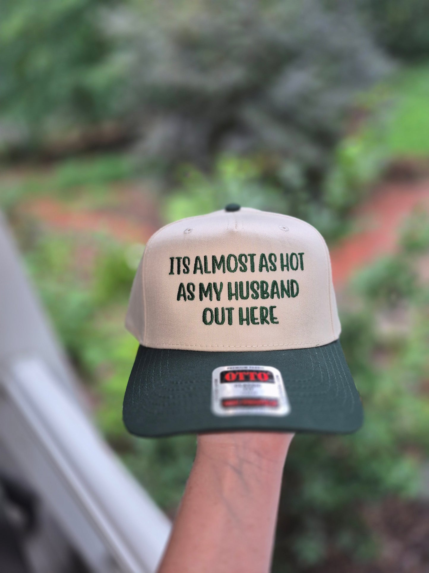 Its almost as hot as my ____ out here - structured hat