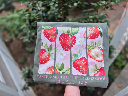 Oh taste & see strawberry 2 - CC tee