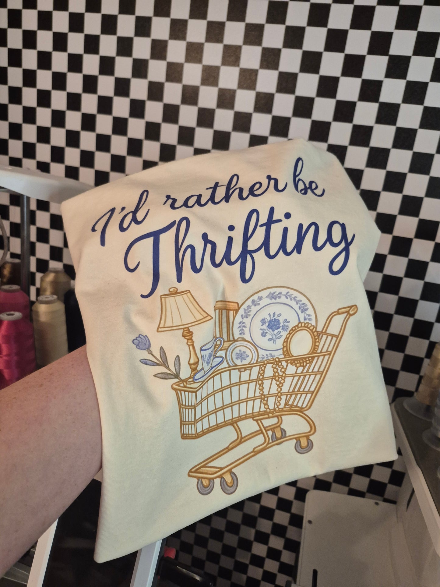 Id rather be thrifting 😝 -  comfort color tee