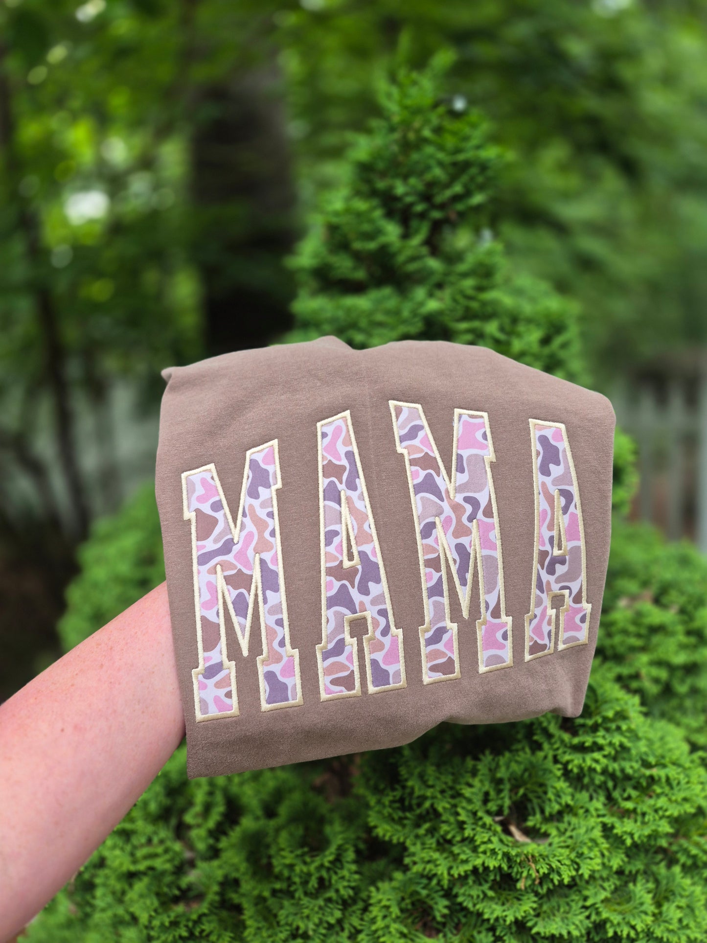 MAMA camo applique- cc tees