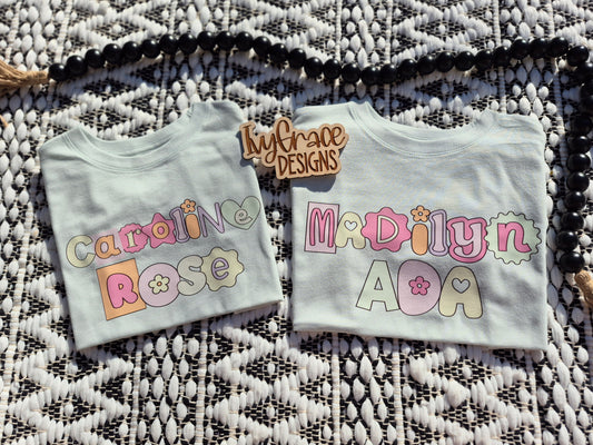 Groovy name tees