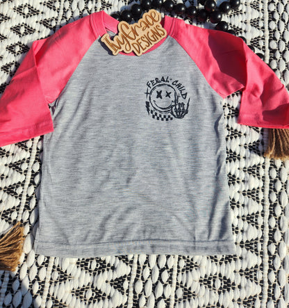 Somebody's feral child ⚡️ Raglan tees