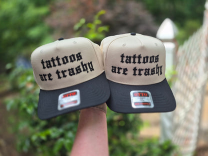 Tattoos are trashy - structured hat
