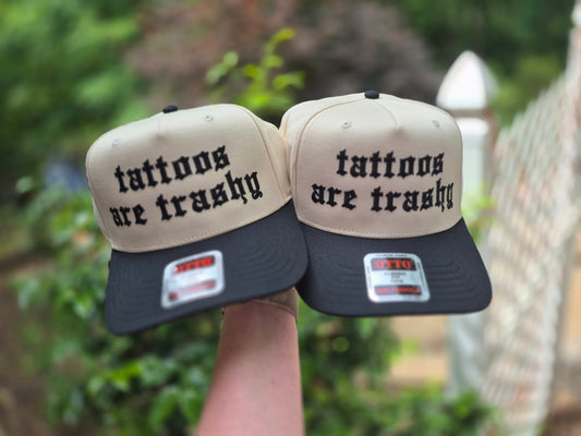 Tattoos are trashy - structured hat