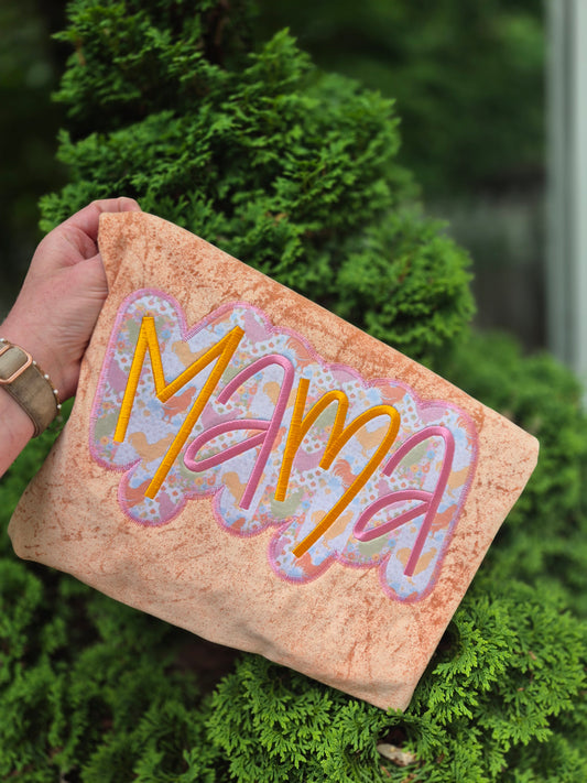 MAMA chickn applique- cc tees & gildan crews