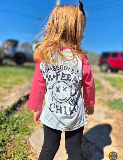 Somebody's feral child ⚡️ Raglan tees