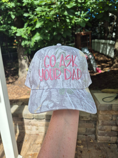 Go ask your dad font #2 - structured hat