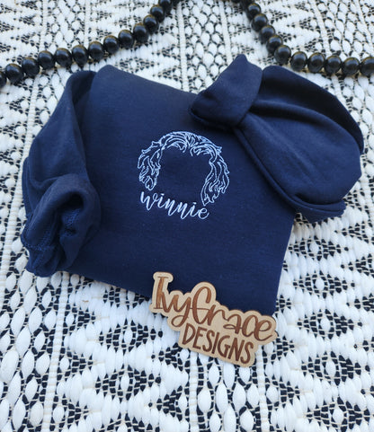 Embroidery dog ears crew 🐾