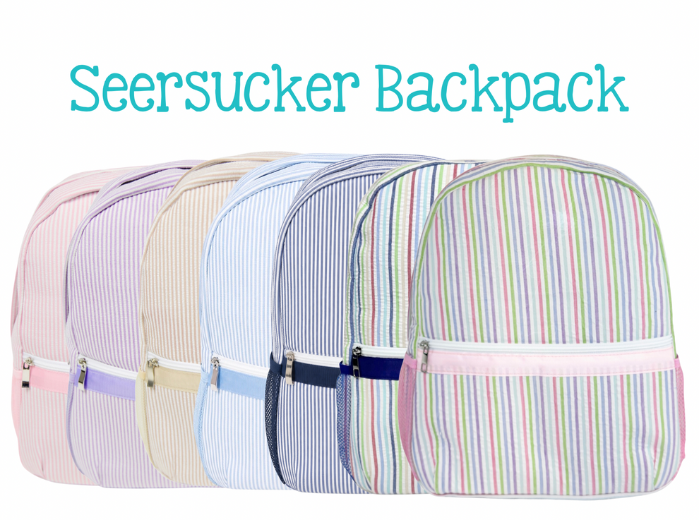 Seersucker backpack (full size)