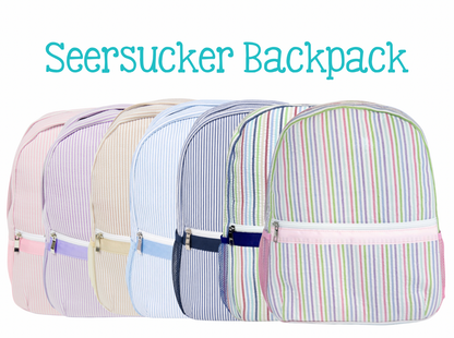 Seersucker backpack (full size)
