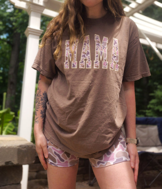MAMA camo applique- cc tees