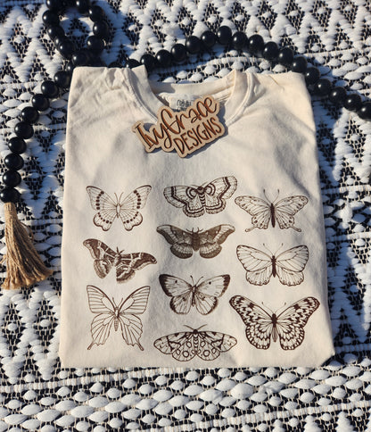 Butterflies 🦋 comfort color tee