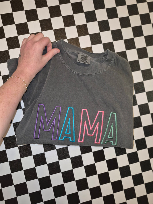 Mama bright embroidery