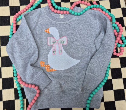 Toddler goose sweatshirt