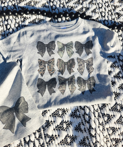 Camo bows lounge set (grey)