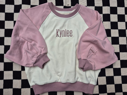 Colorblock toddler crews