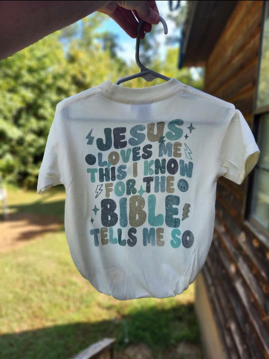 Jesus loves me - blue print
