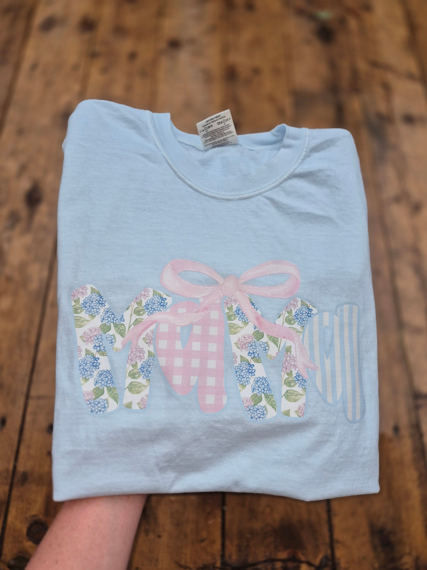 Mama floral bow 💙