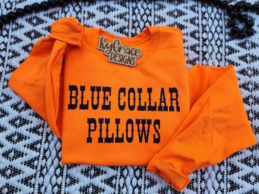 Blue collar pillows - crew